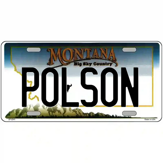 Polson Montana Metal Sign