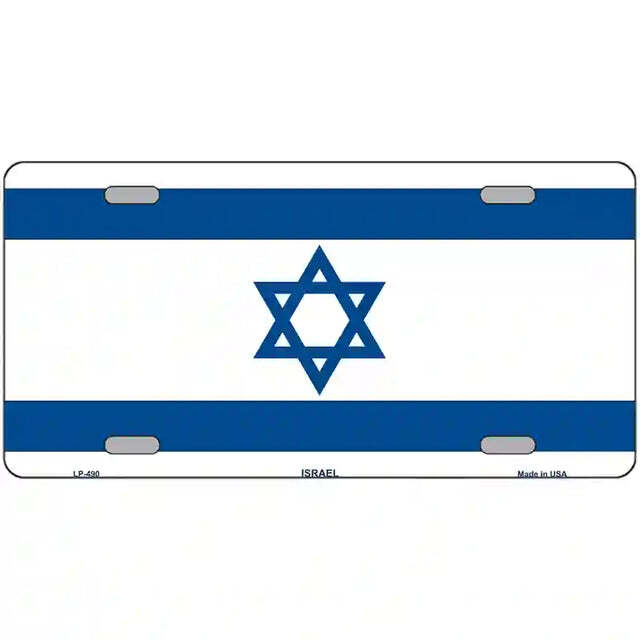 Israel Flag Metal Sign
