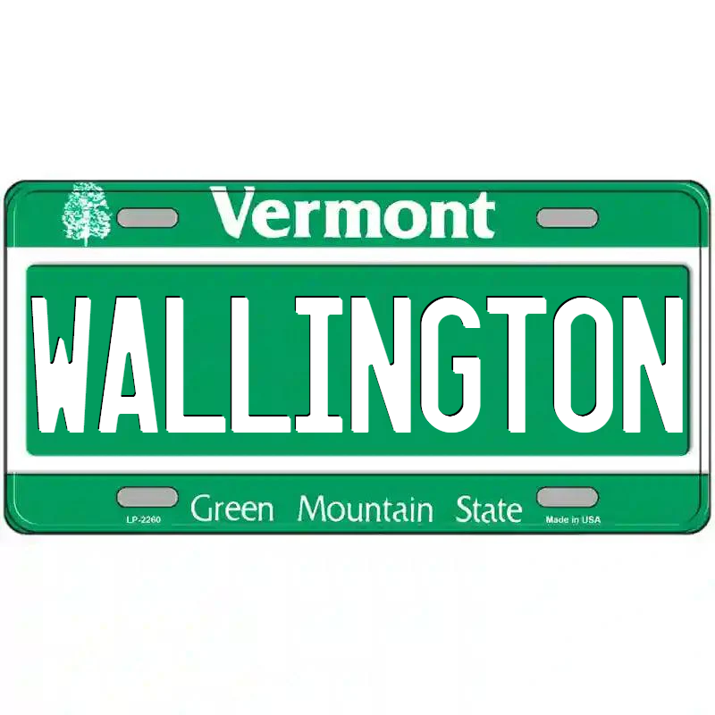 Wallington Vermont Metal Sign