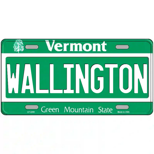 Wallington Vermont Metal Sign
