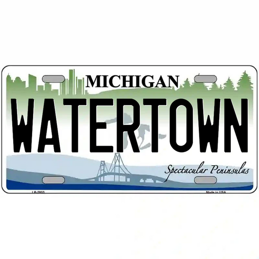 Watertown Michigan Metal Sign