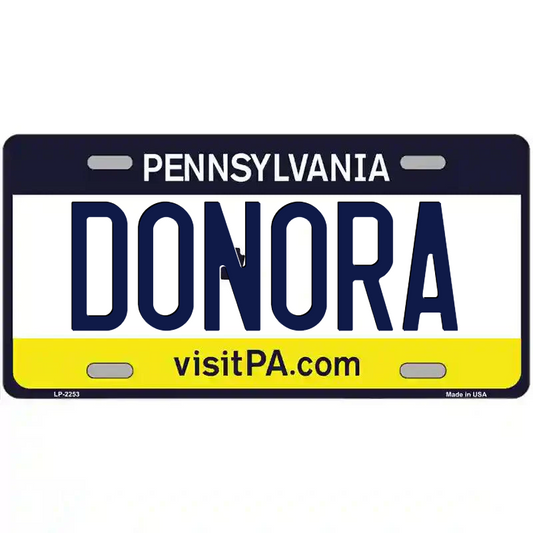 Donora Pennsylvania Metal Sign