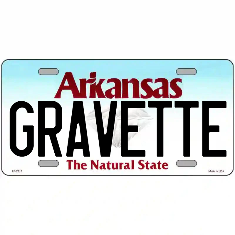 Gravette Arkansas Metal Sign