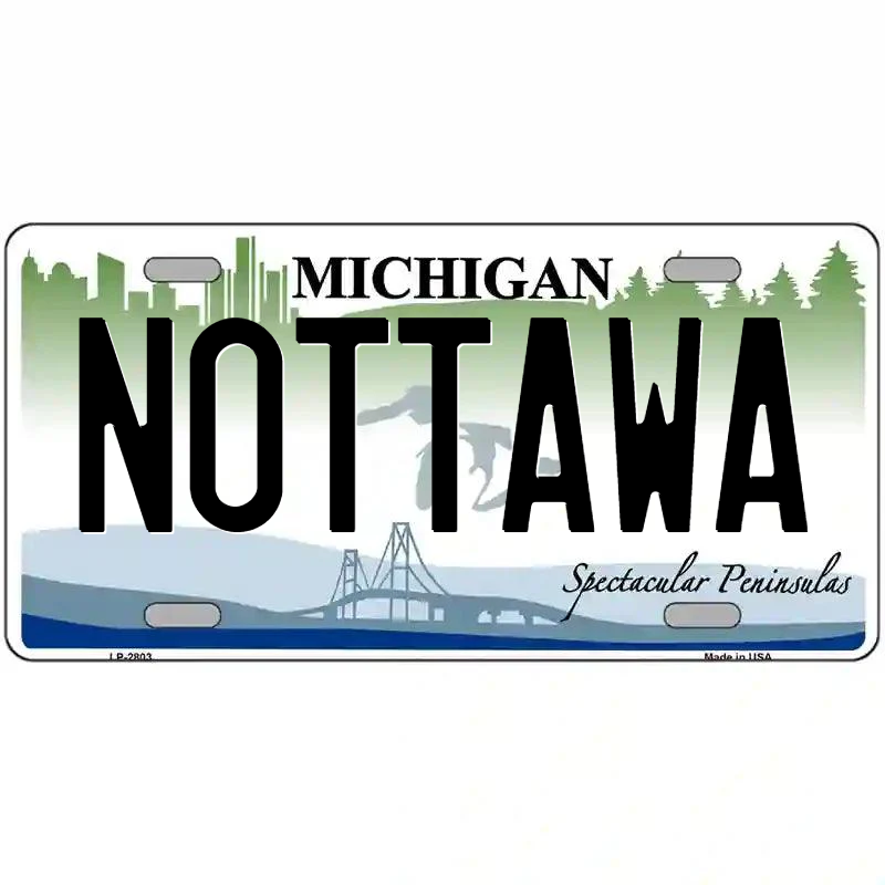 Nottawa Michigan Metal Sign