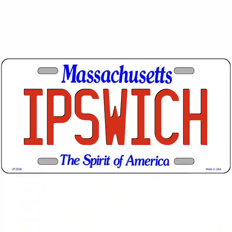 Ipswich Massachusetts Metal Sign