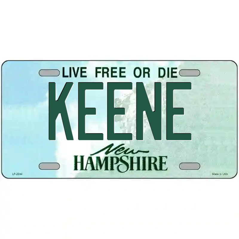 Keene New Hampshire Metal Sign