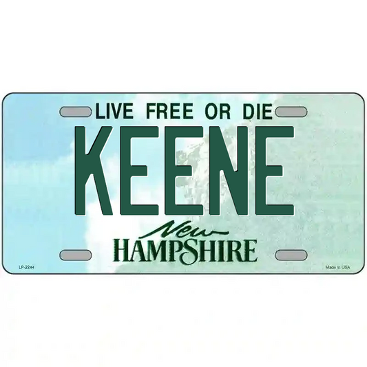 Keene New Hampshire Metal Sign