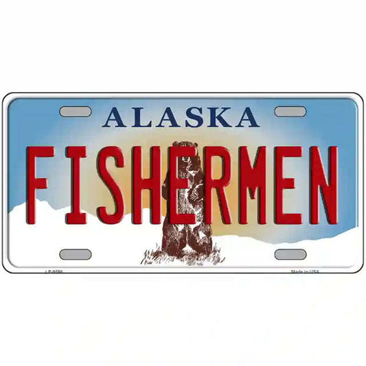 Fishermen Alaska Metal Sign