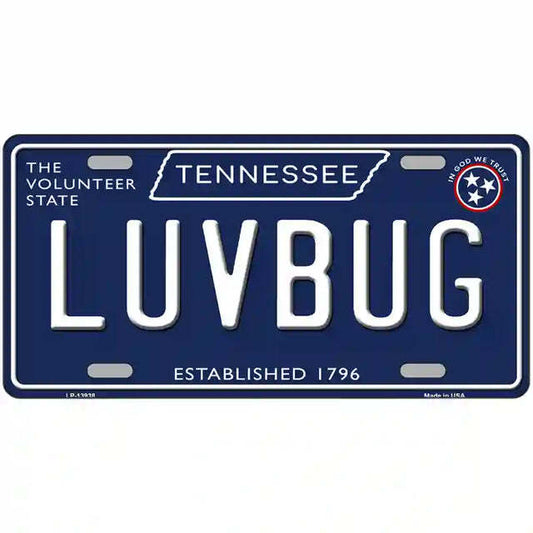 Love Bug Tennessee Blue Metal Sign