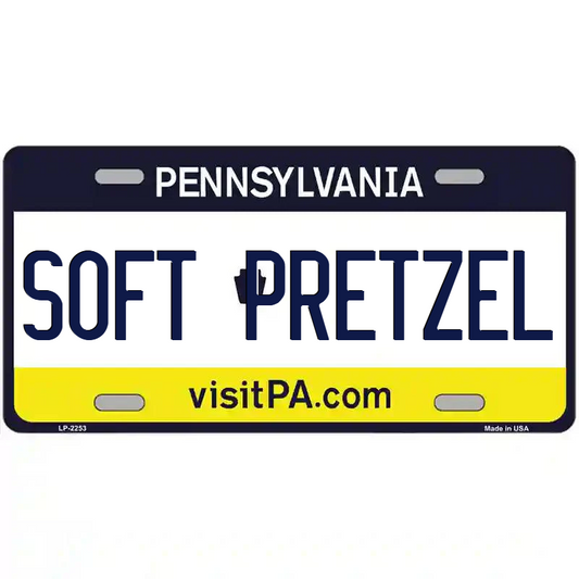 Soft Pretzel Pennsylvania Metal Sign
