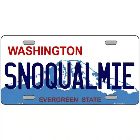 Snoqualmie Washington Metal Sign