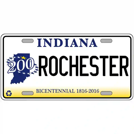 Rochester Indiana Bicentennial Metal Sign