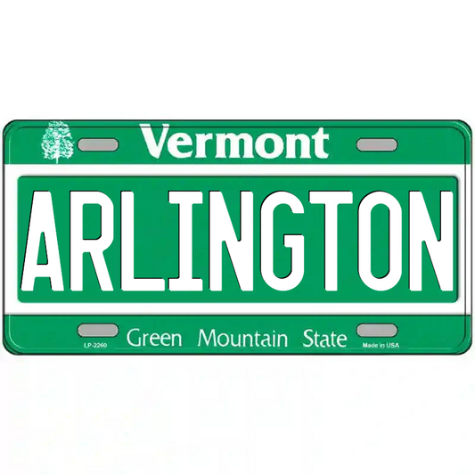 Arlington Vermont Metal Sign