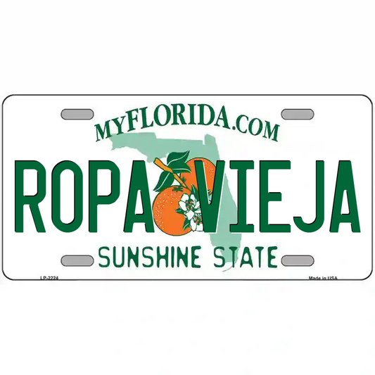 Ropa Vieja Florida Metal Sign