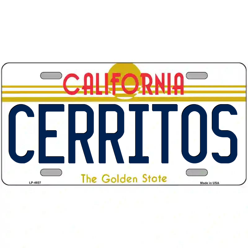 Cerritos California Metal Sign