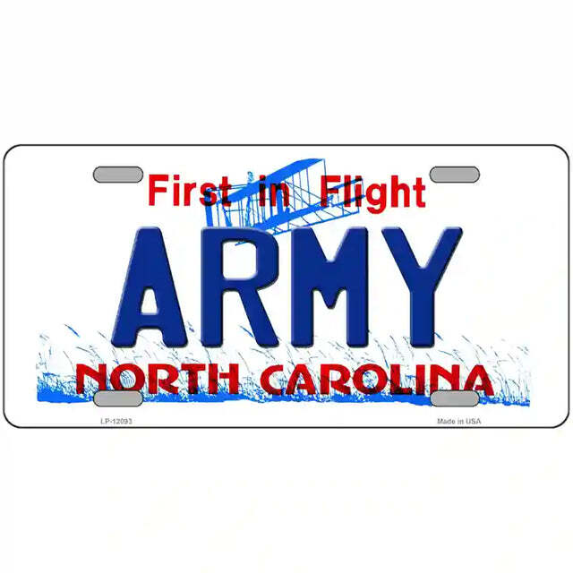 Army North Carolina Metal Sign