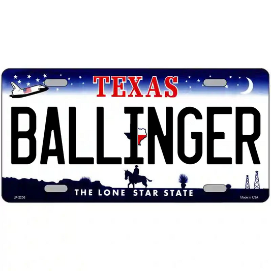 Ballinger Texas Metal Sign