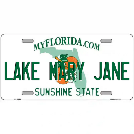 Lake Mary Jane Florida Metal Sign