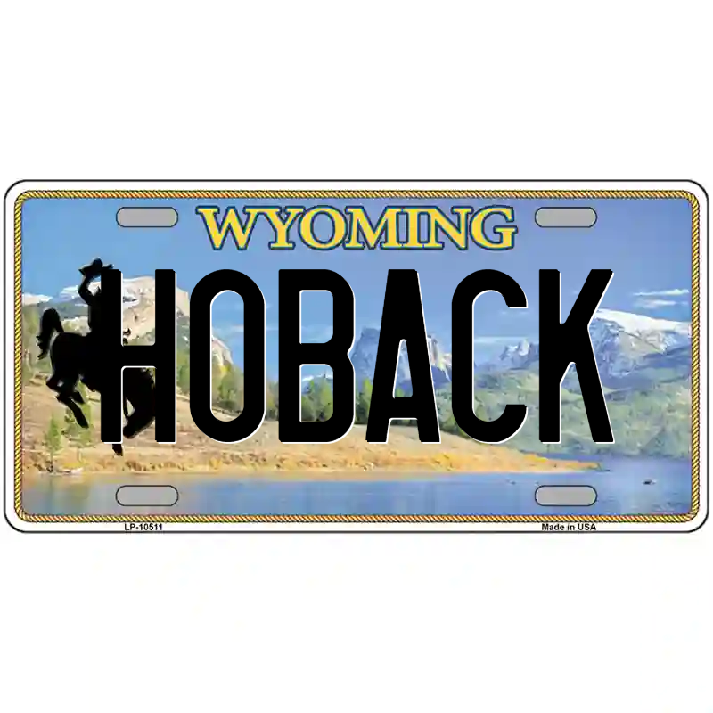 Hoback Wyoming Metal Sign