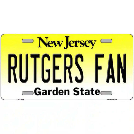 Rutgers New Jersey Metal Sign