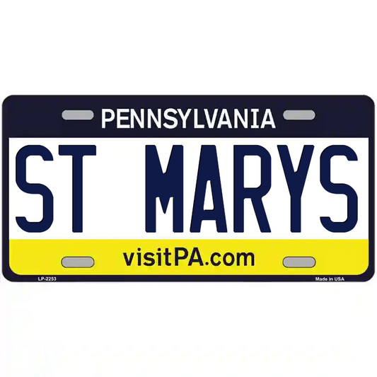St Marys Pennsylvania Metal Sign