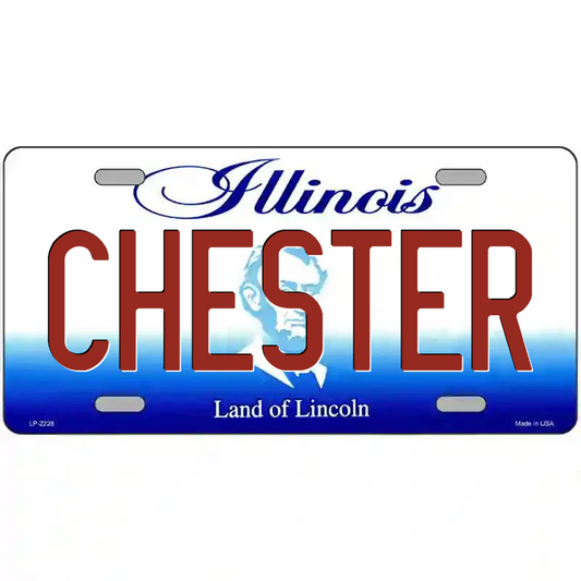 Chester Illinois Metal Sign