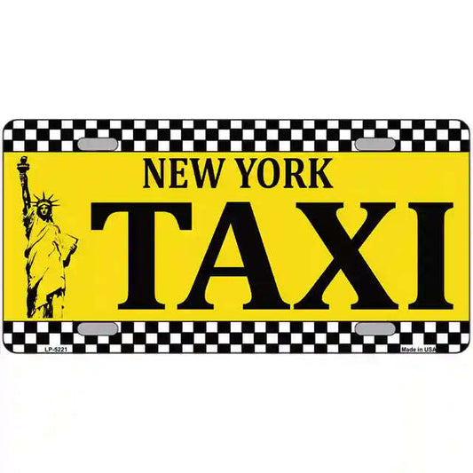 New York Taxi Metal Sign