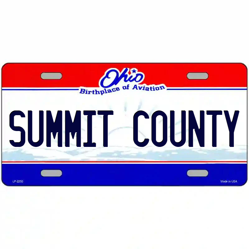 Summit County Ohio Metal Sign