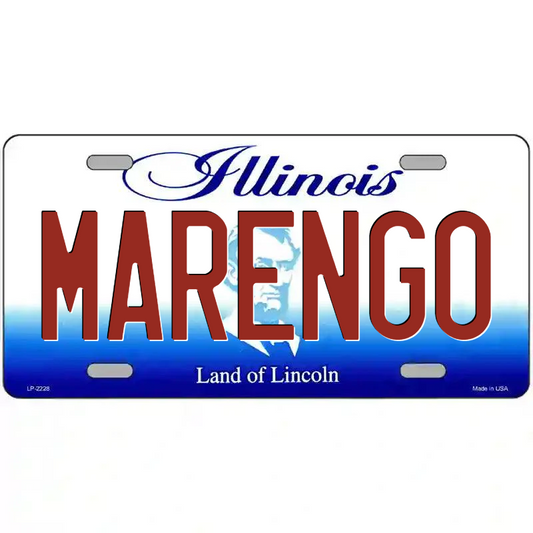 Marengo Illinois Metal Sign