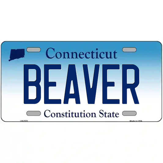 Beaver Connecticut Metal Sign