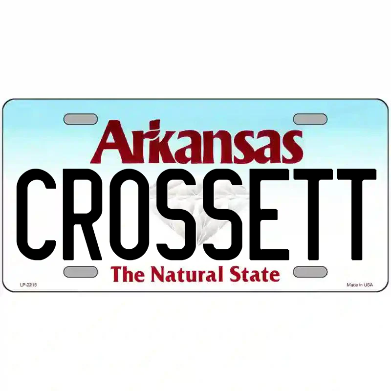 Crossett Arkansas Metal Sign