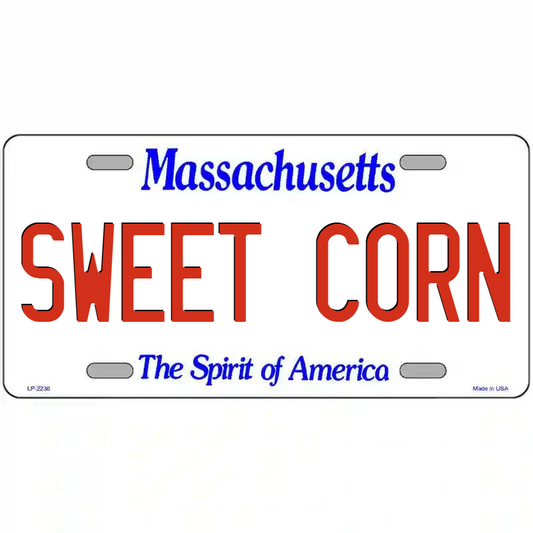 Sweet Corn Massachusetts Metal Sign
