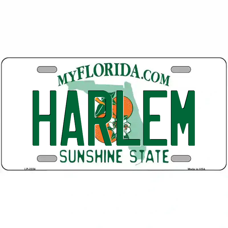 Harlem Florida Metal Sign