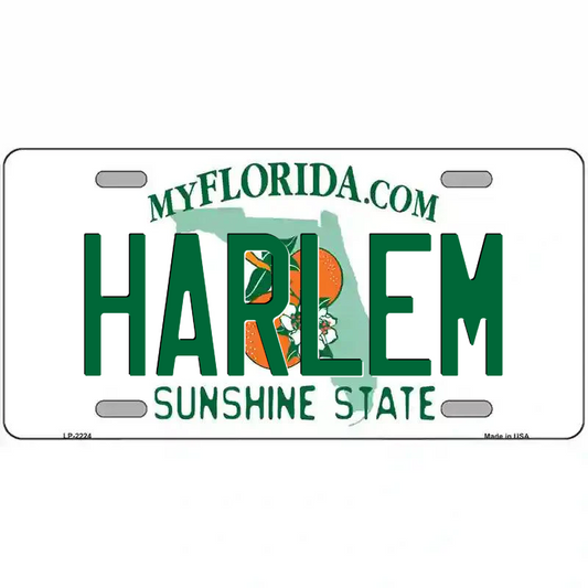 Harlem Florida Metal Sign