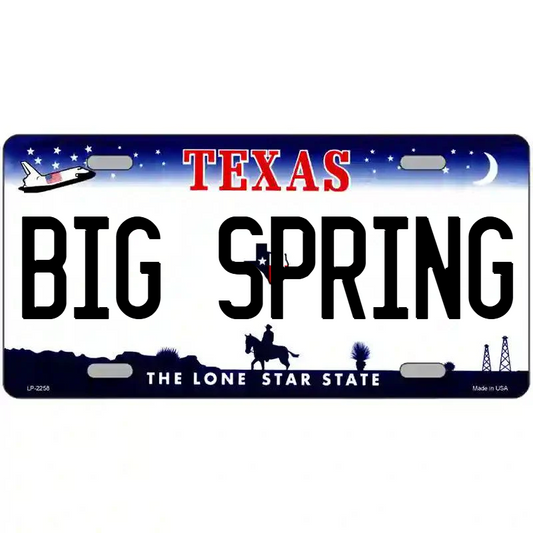 Big Spring Texas Metal Sign