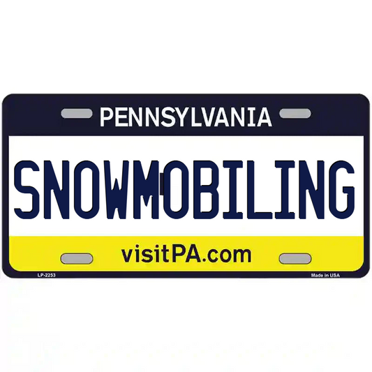 Snowmobiling Pennsylvania Metal Sign