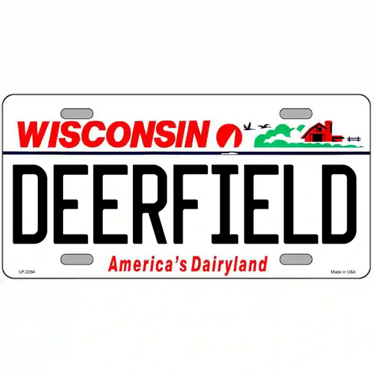 Deerfield Wisconsin Metal Sign