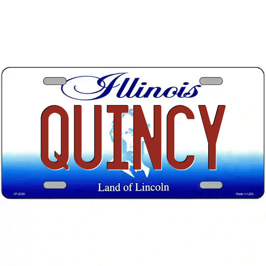 Quincy Illinois Metal Sign