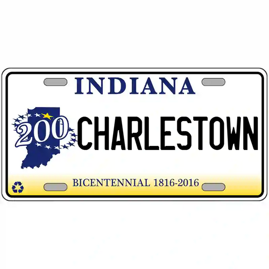 Charlestown Indiana Bicentennial Metal Sign