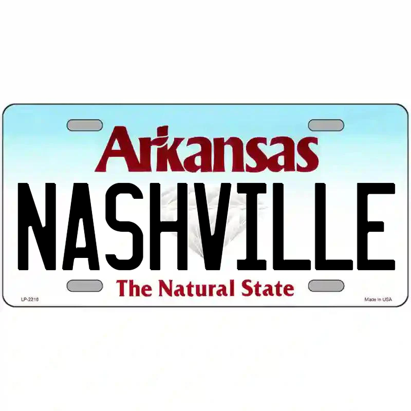 Nashville Arkansas Metal Sign
