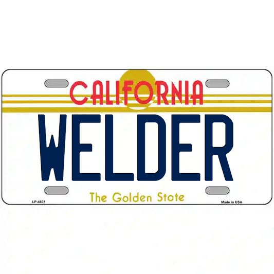 Welder California Metal Sign