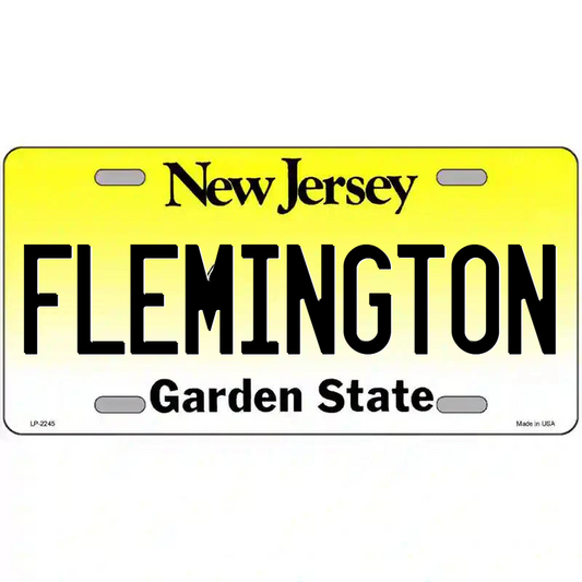 Flemington New Jersey Metal Sign