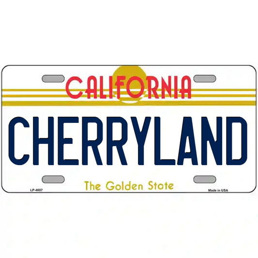 Cherryland California Metal Sign