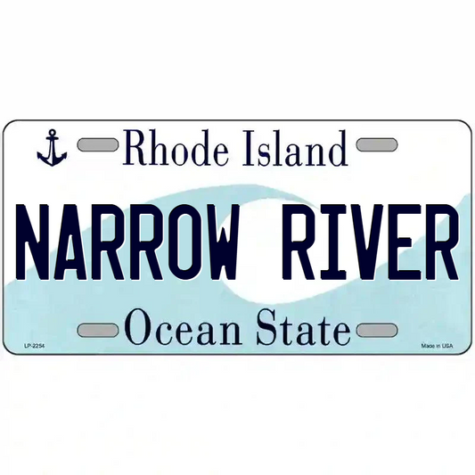 Narrow River Rhode Island Metal Sign