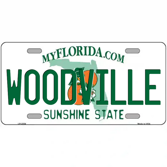 Woodville Florida Metal Sign