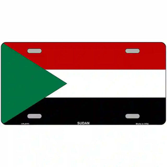 Sudan Flag Metal Sign