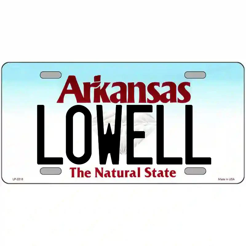 Lowell Arkansas Metal Sign