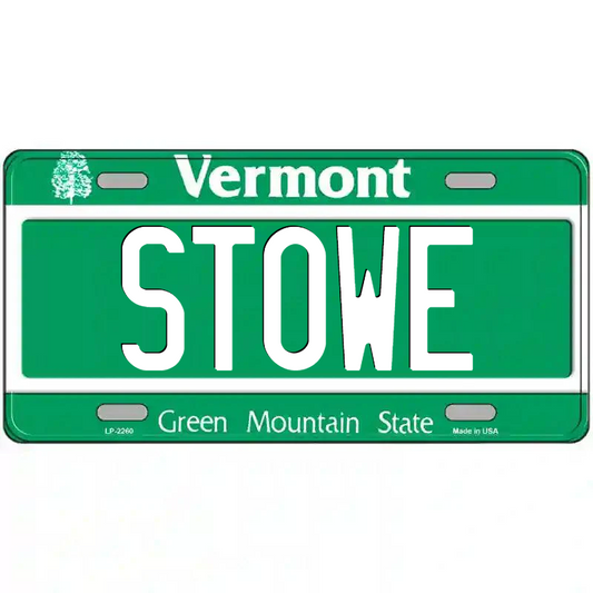 Stowe Vermont Metal Sign