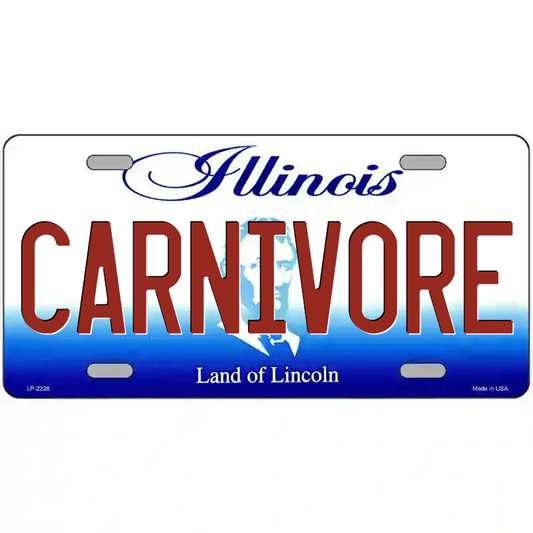 Carnivore Illinois Metal Sign