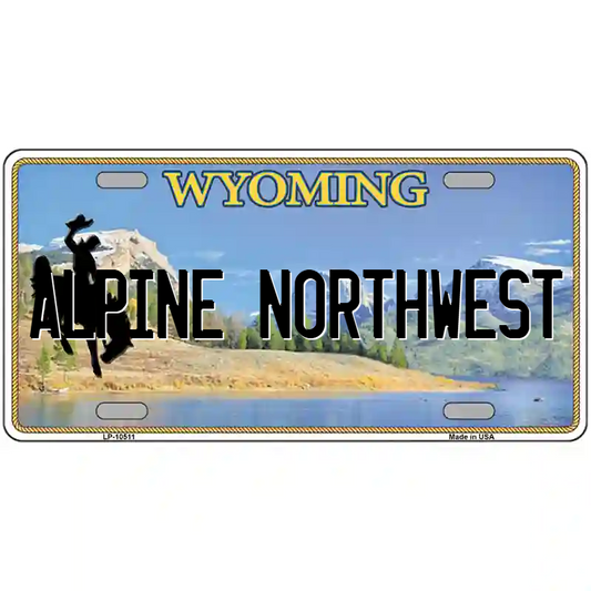 Alpine Northwest Wyoming Metal Sign